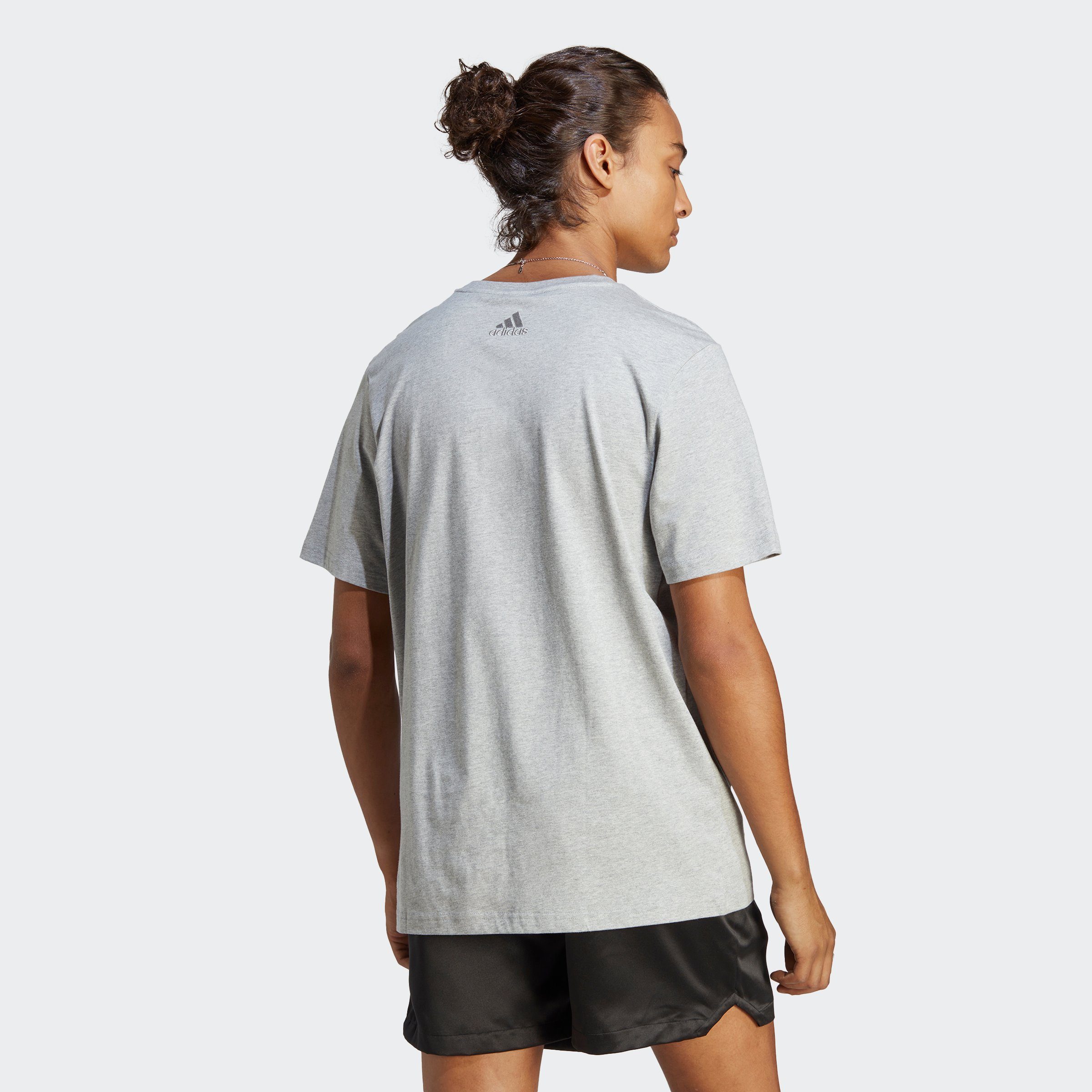 adidas Sportswear Heather T-Shirt Grey BL SJ T M Medium