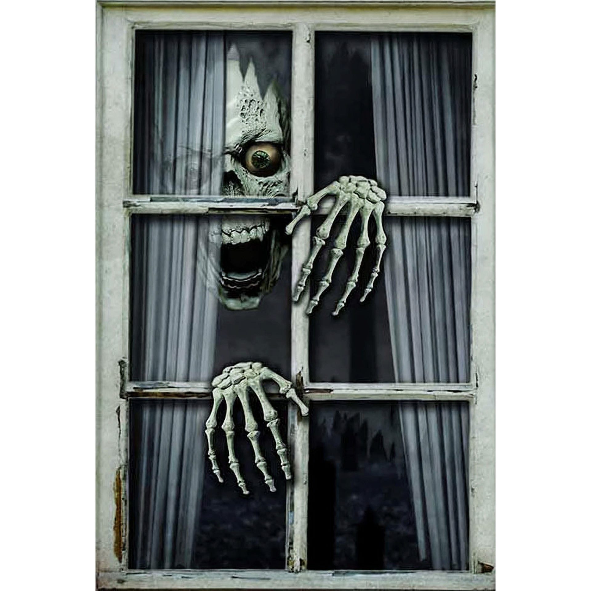 Funny Fashion Dekoobjekt Halloween Skelett Fensterdekoration, Bild 80 x 12