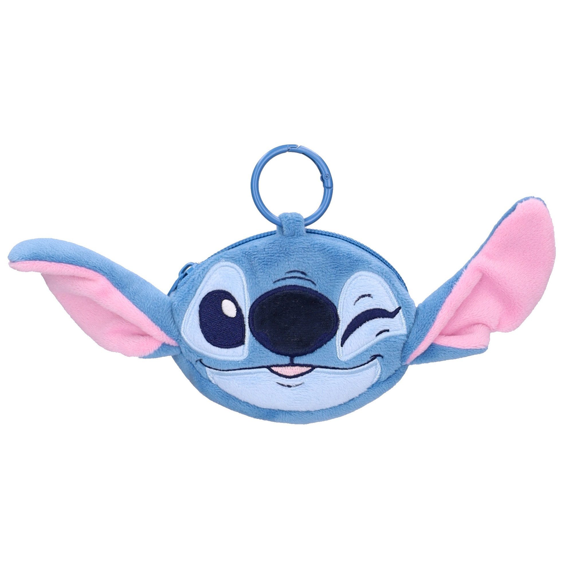 Disney Schlüsselanhänger Stitch Schlüsselhänger Plushie Pals mit Reißverschlussfach