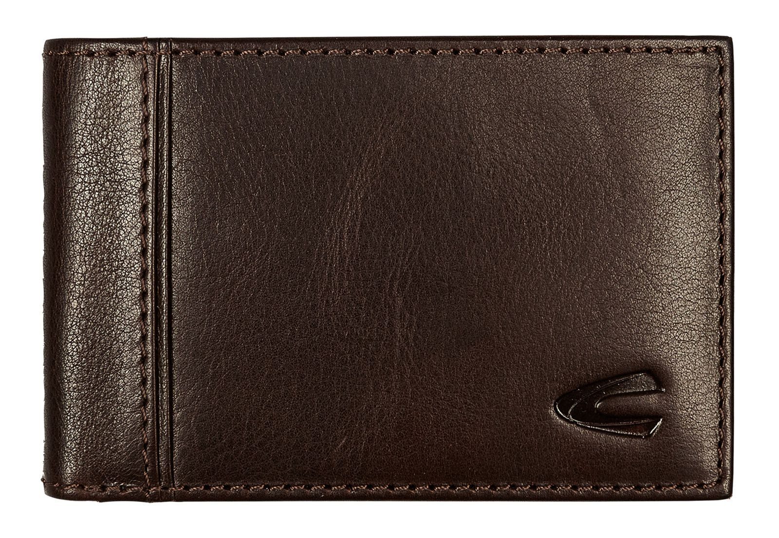 camel active Geldbörse Horizontal Wallet Slim, aus echtem Leder mit RFID-Blocker Schutz