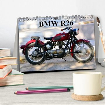 CALVENDO Wandkalender BMW R26 (Tischkalender 2024 DIN A5 quer), CALVENDO Monatskalender