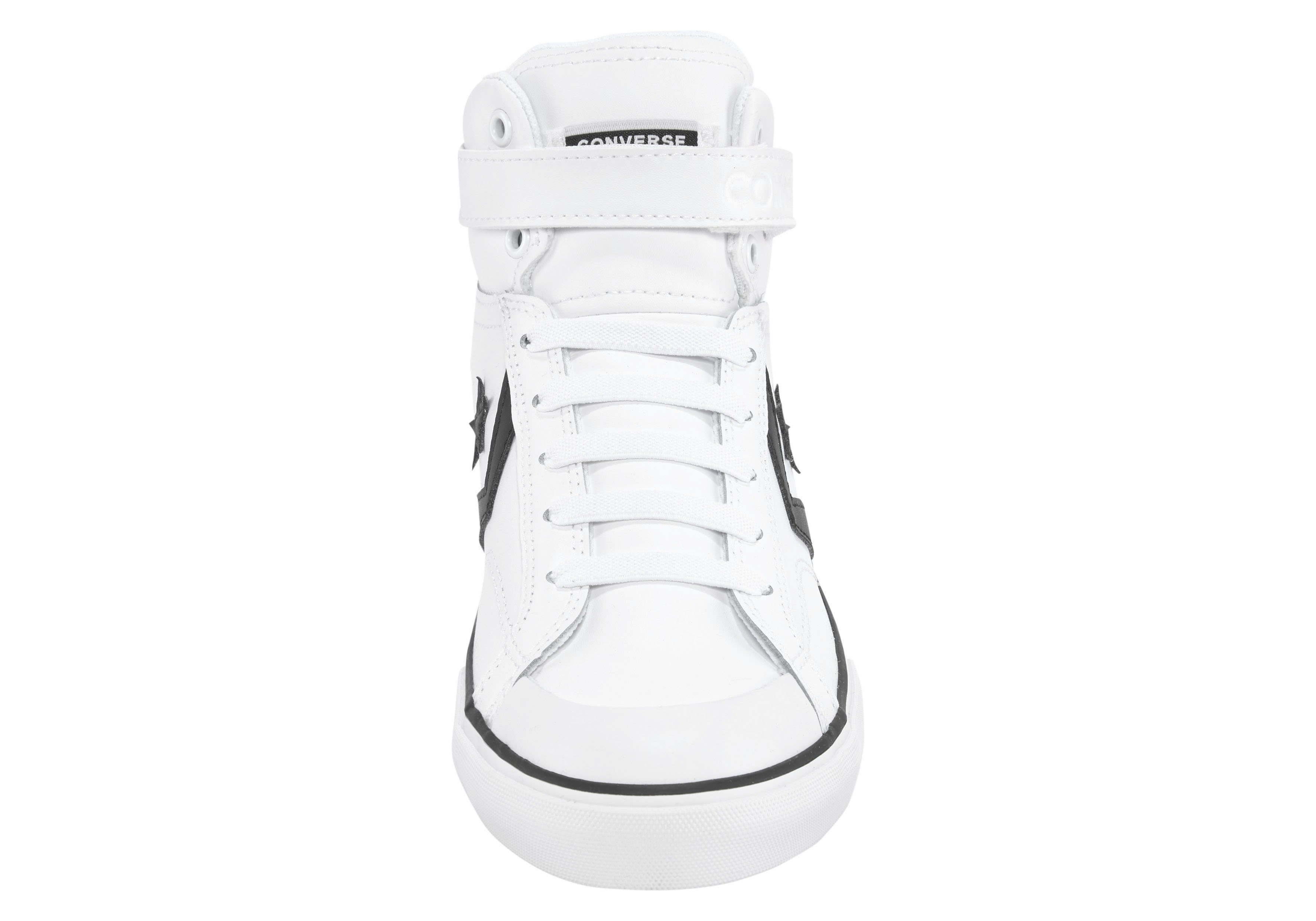 weiß-schwarz LEATHER Sneaker PRO Converse STRAP BLAZE