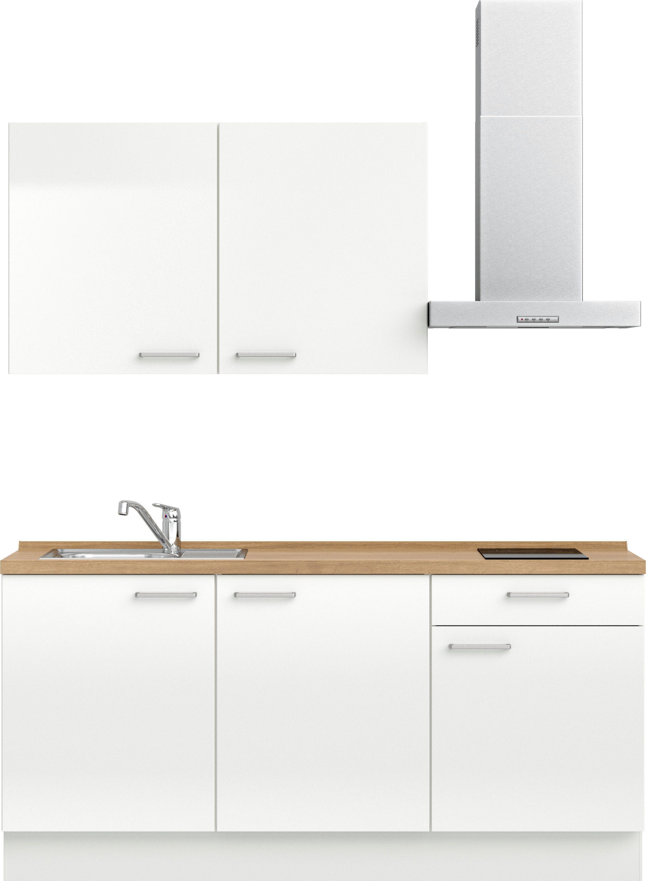 nobilia® Кухниzeile "Flash I", vormontiert, Ausrichtung wählbar, Breite 180 cm, wahlw. mit E-Geräten