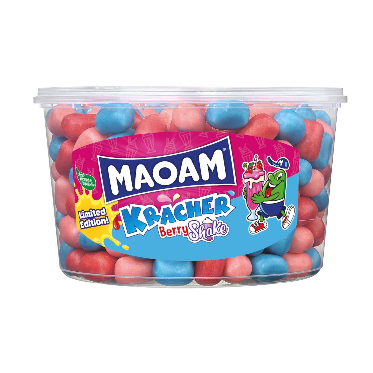 HARIBO Süßigkeit, Haribo Maoam Kracher Berry Shake 265 Stück Packung 1200g
