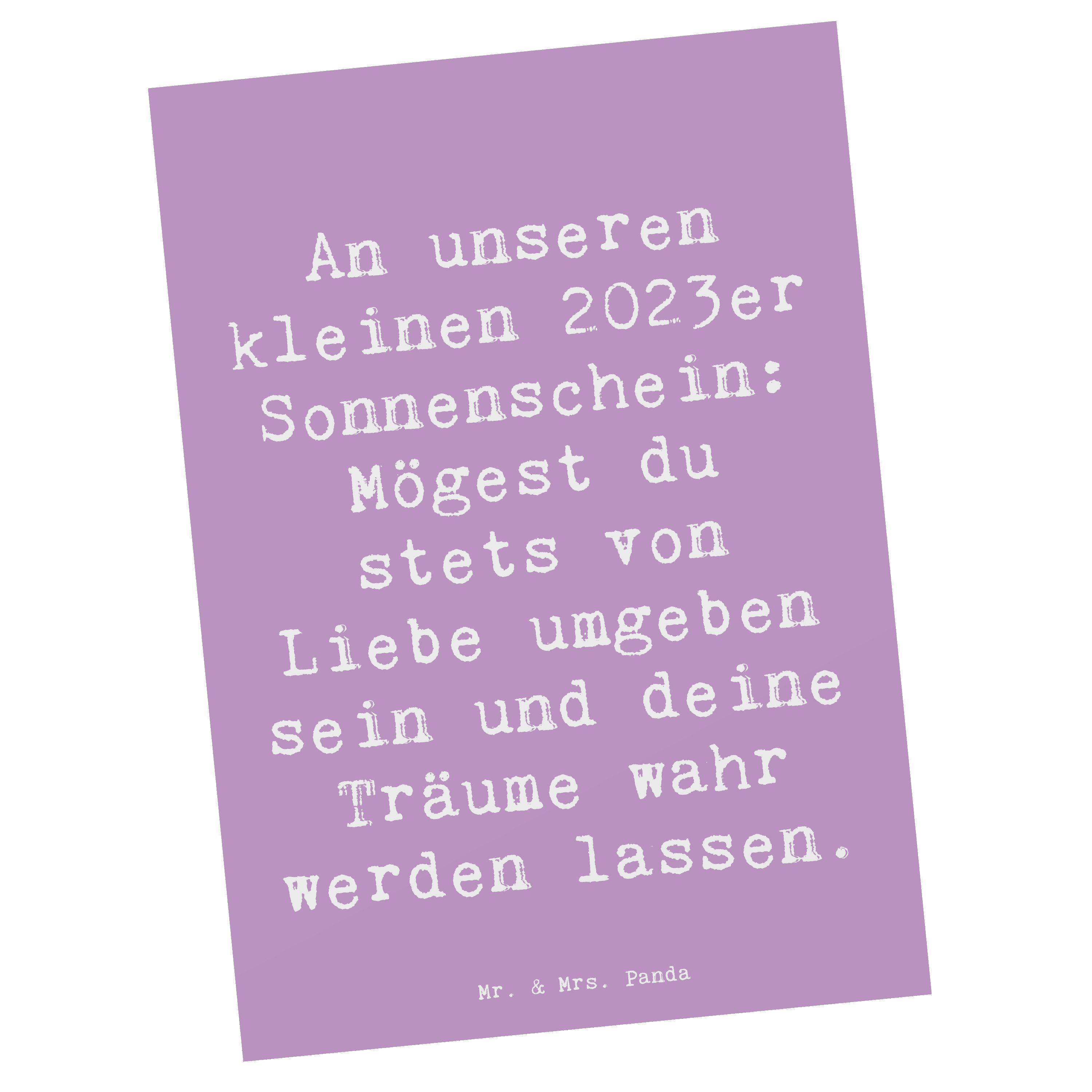 Postkarte 2023 Geburtstagstraum - Lavendeltraum - Geschenk, liebevolle Botschaf