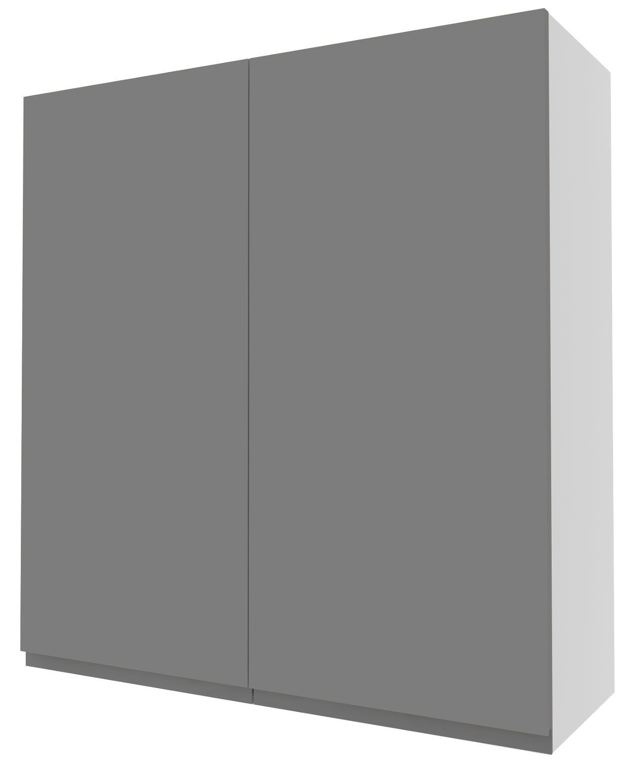 Feldmann-Wohnen Klapphängeschrank Avellino 90cm Front- und Korpusfarbe wählbar grifflos, 2-türig weiß Acryl matt