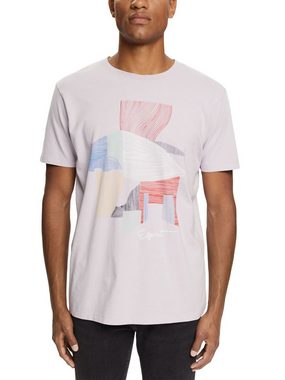 Esprit T-Shirt Jersey-T-Shirt mit Frontprint (1-tlg)