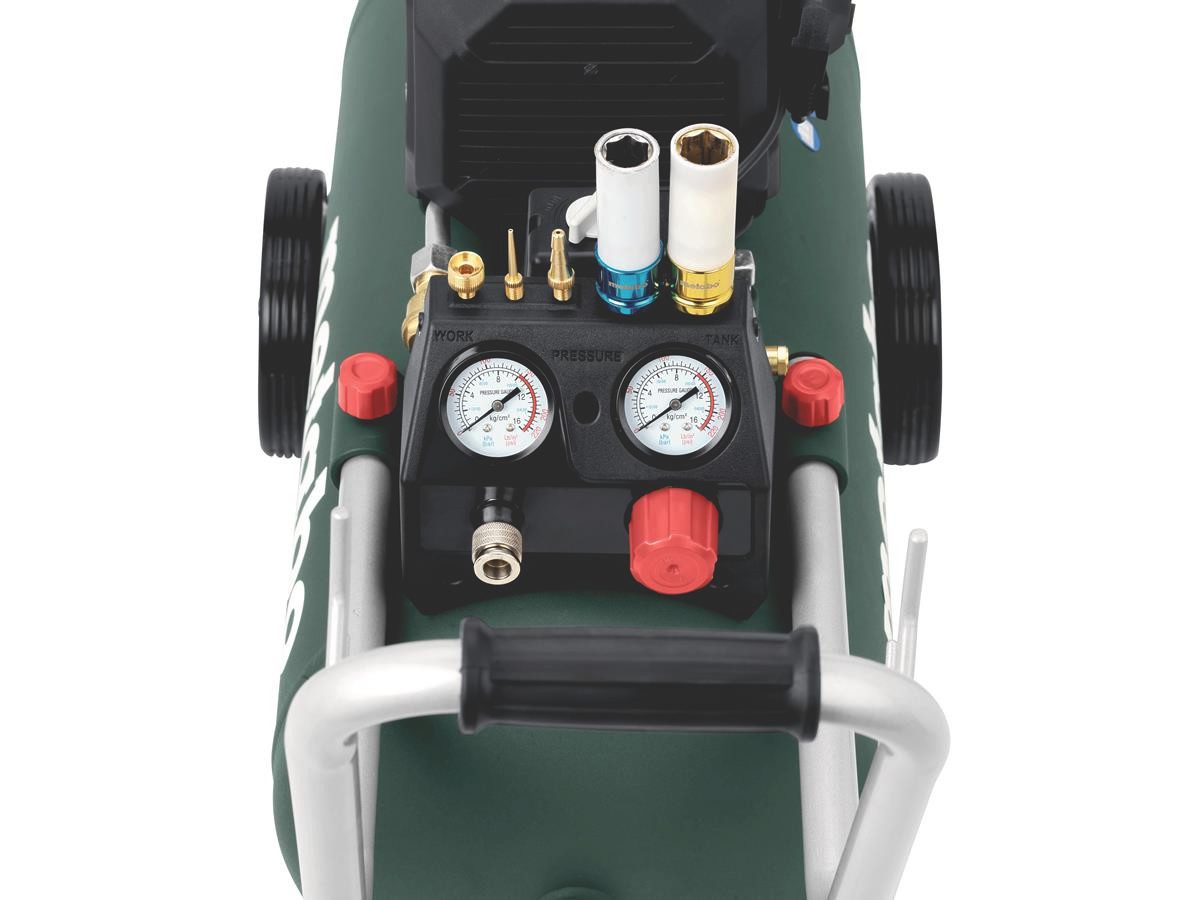 metabo Kompressor Basic 300-50, 1800 W, max. 10 bar, 50 l, 3-tlg., 1,8 Kw Leistung, 10 bar Betriebsdruck, 50 l Kesselvolumen