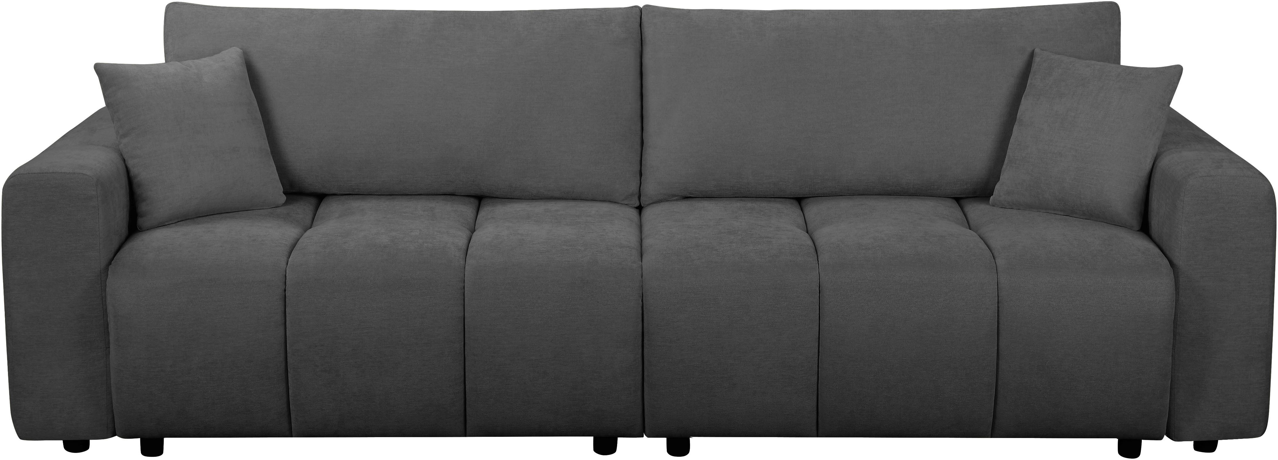 OTTO home Schlafsofa YLVAA 3-Sitzer, 239 cm - OTTO. Verlässliche Qualität., Schlaffunktion (132/198), Bettkasten, Feinstruktur-Bezug