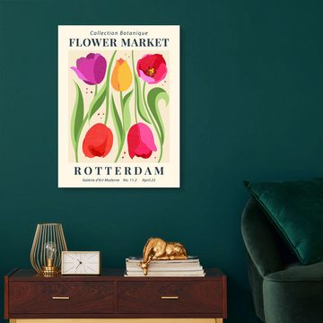 Posterlounge Forex-Bild TAlex, Flower Market Rotterdam, Modern Illustration