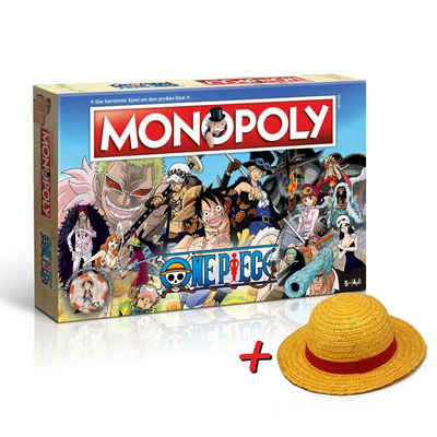 Winning Moves Spiel, Brettspiel Monopoly One Piece inkl. Ruffy Strohhut