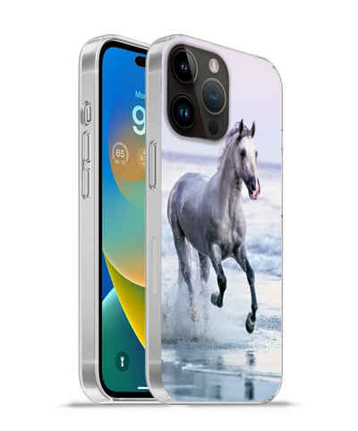 MuchoWow Handyhülle Pferde - Luft - Meer, Handyhülle Telefonhülle Apple iPhone 14 Pro
