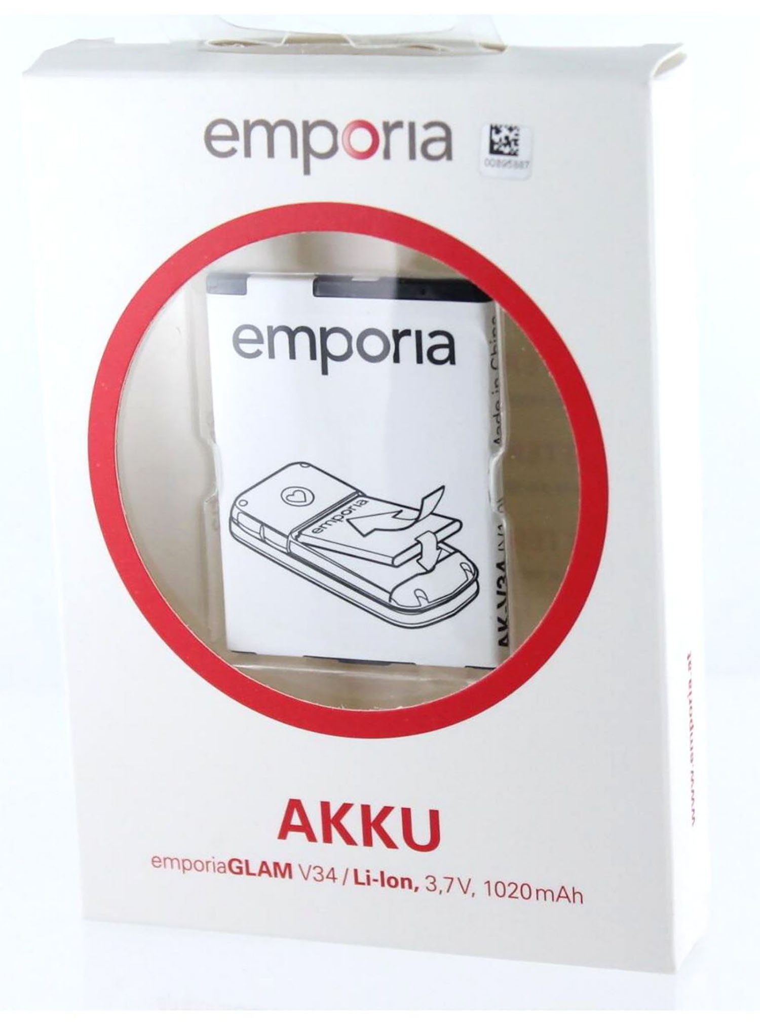 Emporia Original Akku für Emporia 1020 Akkupacks Akku AK-V34 mAh