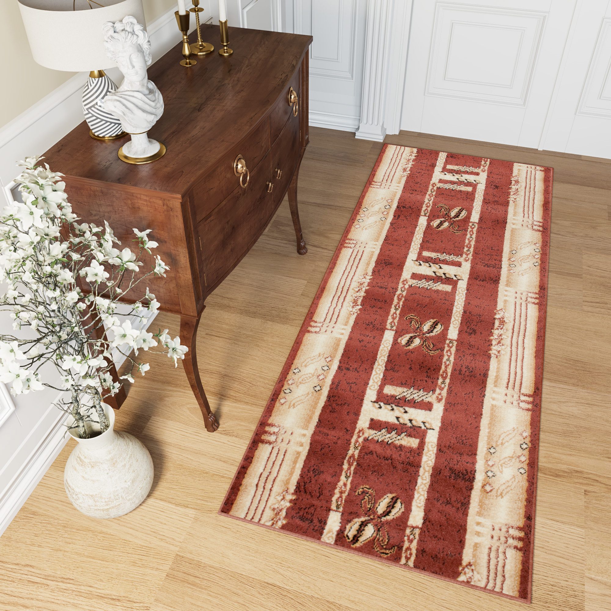 Tapiso Läufer ATLAS, rechteckig, Höhe: 8 mm, Meterware Flur Kurzflor Küche Wohnzimmer Schlafzimmer