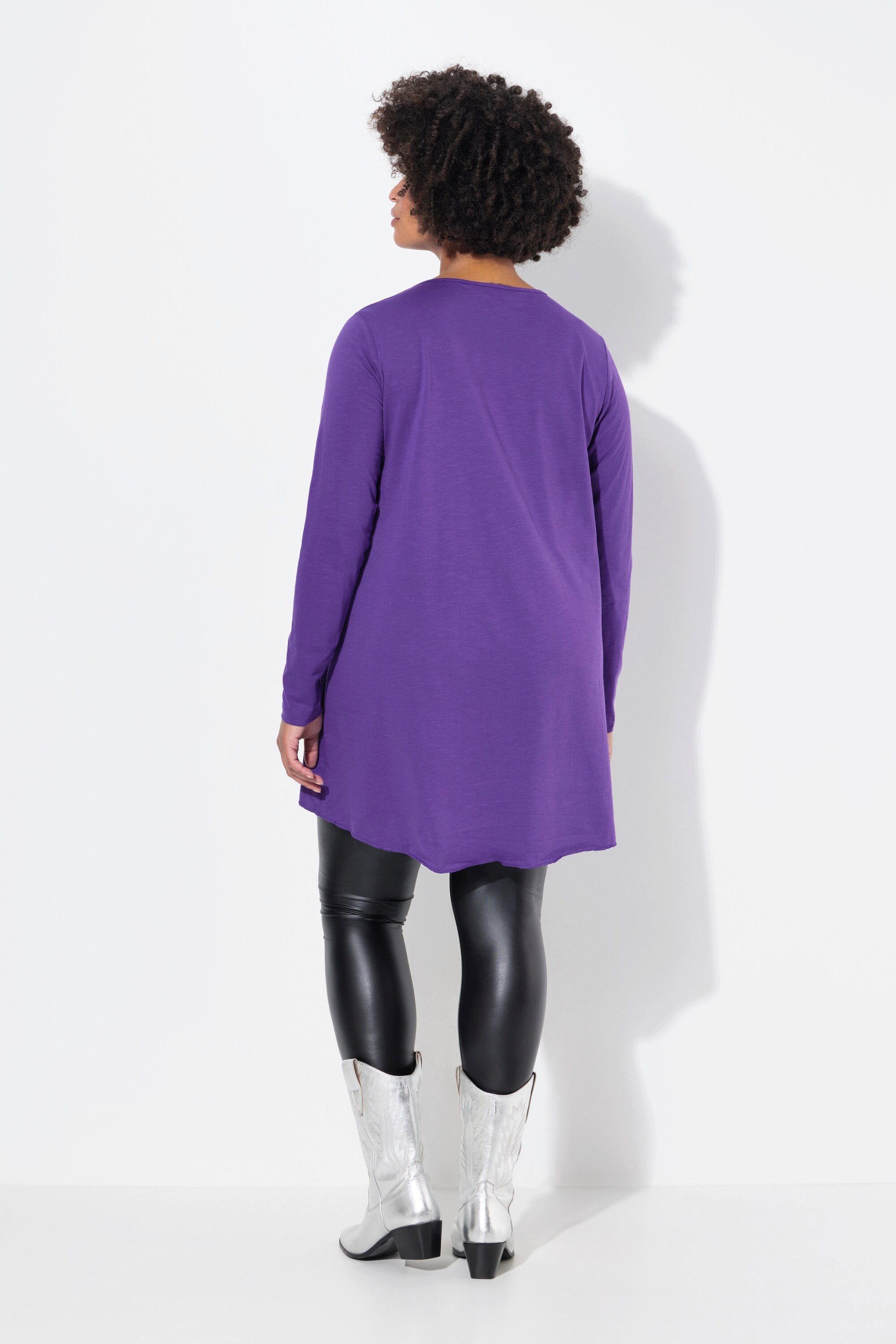 Angel of Style T-Shirt Longshirt bequeme Passform Rundhals Langarm