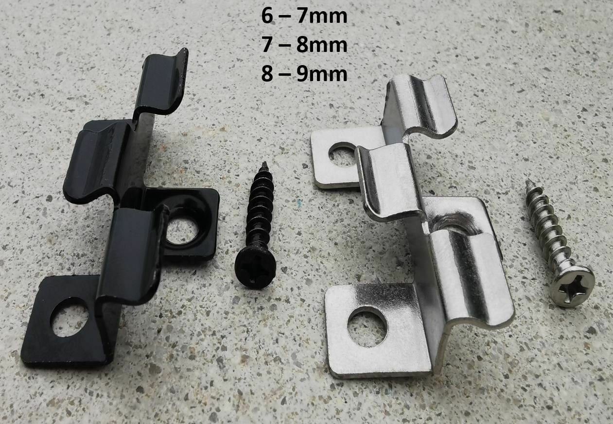 Leisten-Befestigungsclips Edelstahl Clips V2A Terrasse WPC Dielen Befestigungsclips Holz Clips Schrauben Klammern Terrassendielen Montageclip