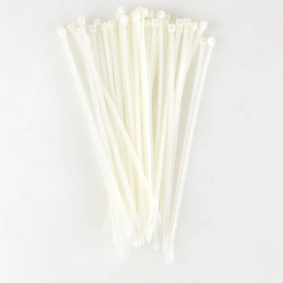 Veto Kabelbinder 18, 20, 25, 30 oder 37 cm Leitungsbinder aus Kunststoff in Weiß (100-St) universell einsetzbar