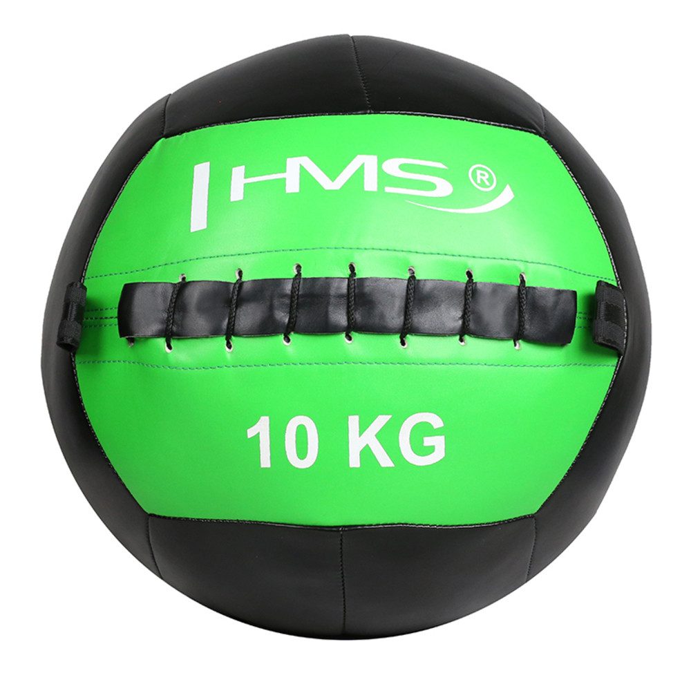 HMS Medizinball Trainingsball 10 kg Gymnastikball (WLB10, 1-St., Training), Strapazierfähige Oberfläche, sicheren Griff und hohe Langlebigkeit