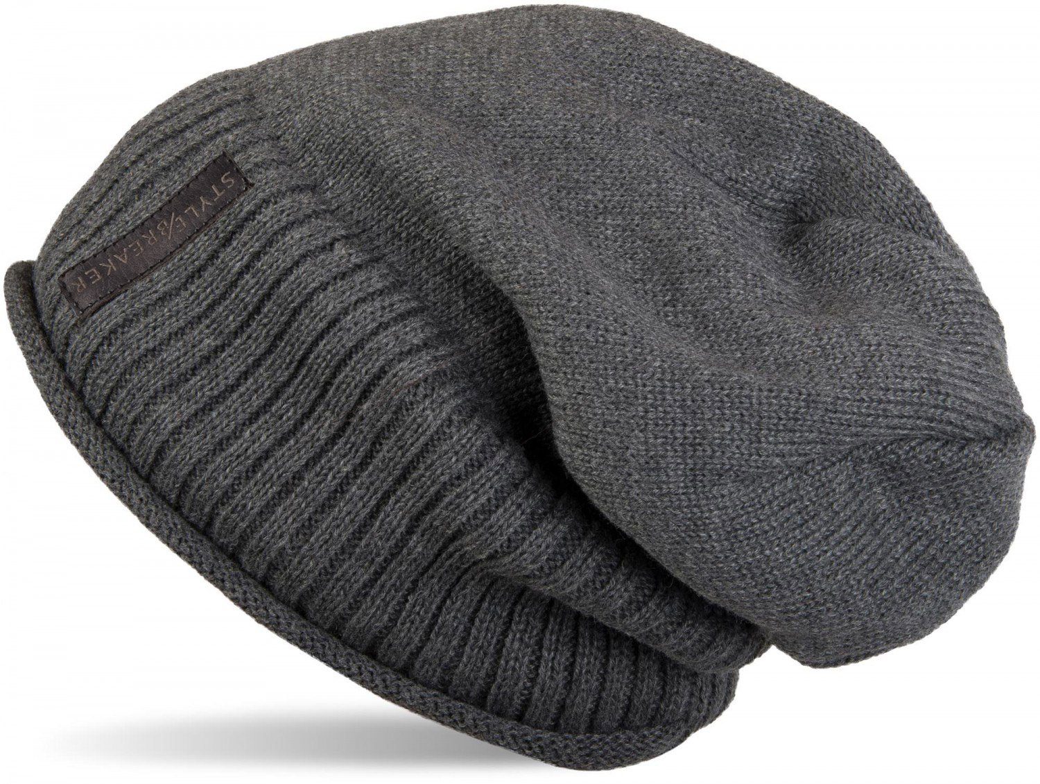 Strickmütze Feinstrick Beanie mit Teddyfleece