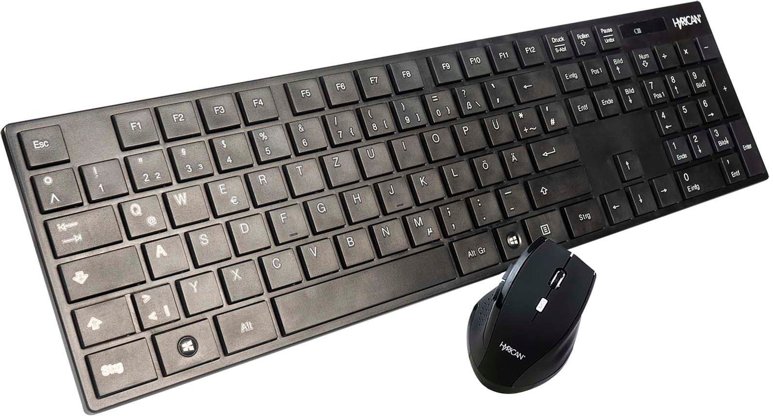 Hyrican Wireless/kabellose Tastatur und Maus Wireless-Tastatur
