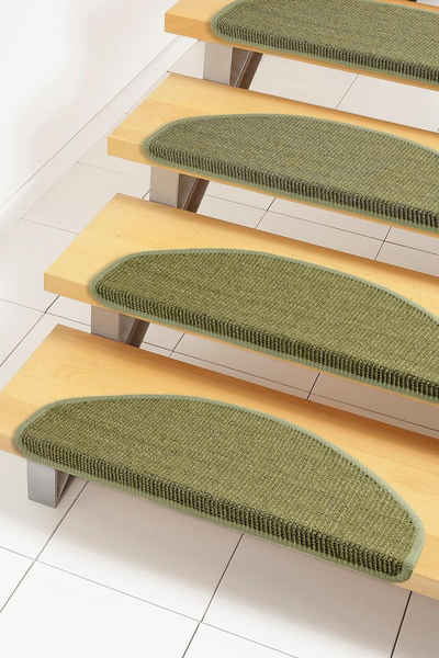 Stufenmatte Mara S2, Dekowe, halbrund, Höhe: 5 mm, 100% Sisal, große Farbauswahl, selbstklebend, auch als Set 15 Stück