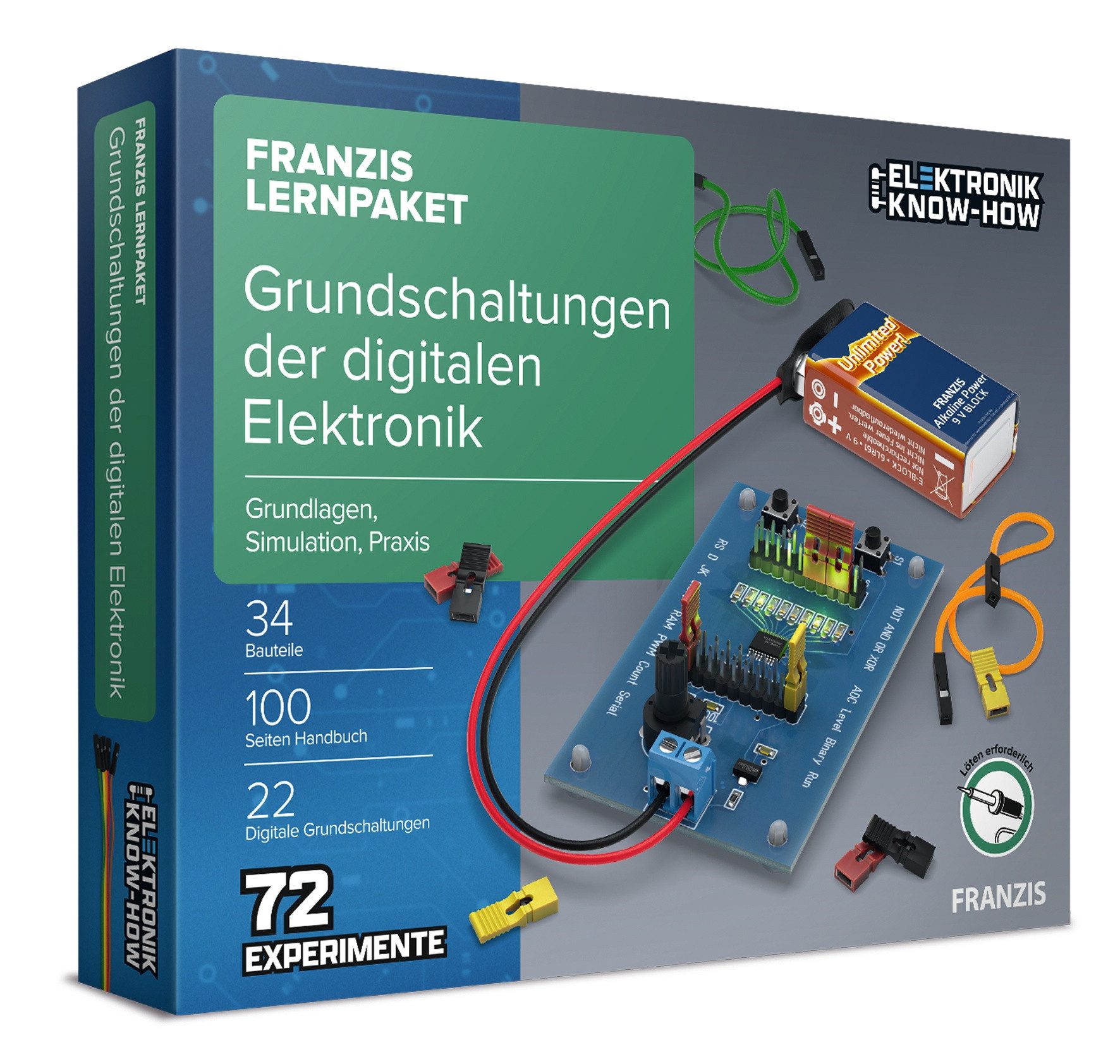 Franzis Lernspielzeug Grundschaltungen der digitalen Elektronik Lernpaket