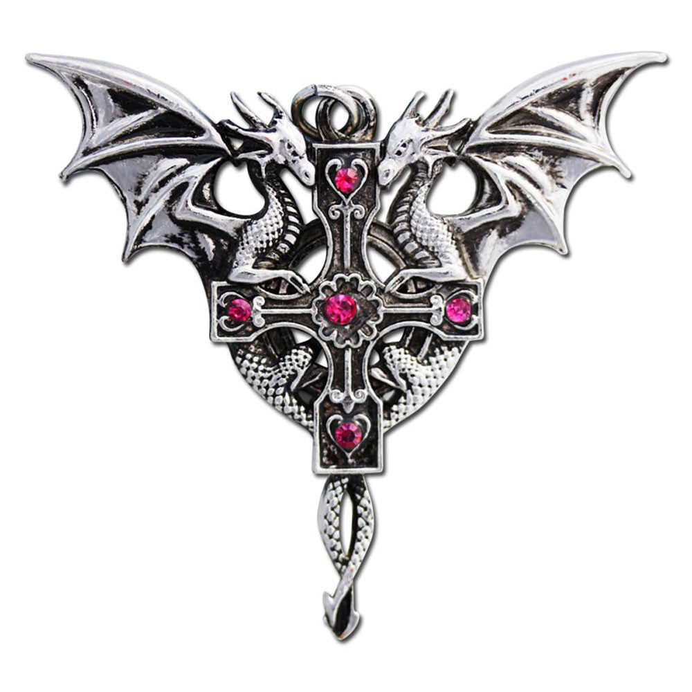 Anne Stokes Kreuzanhänger Duos Celtica Anhänger Schmuck - Kreuze - 52x50mm