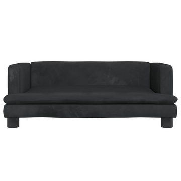 vidaXL Kindersofa Kindersofa Schwarz 80x45x30 cm Samt Kindercouch Kindermöbel Kinderzimm