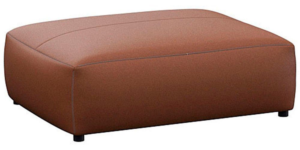 FLEXLUX Pouf Lucera, modern & anschmiegsam, Kaltschaum, Stahl-Wellenunterfederung