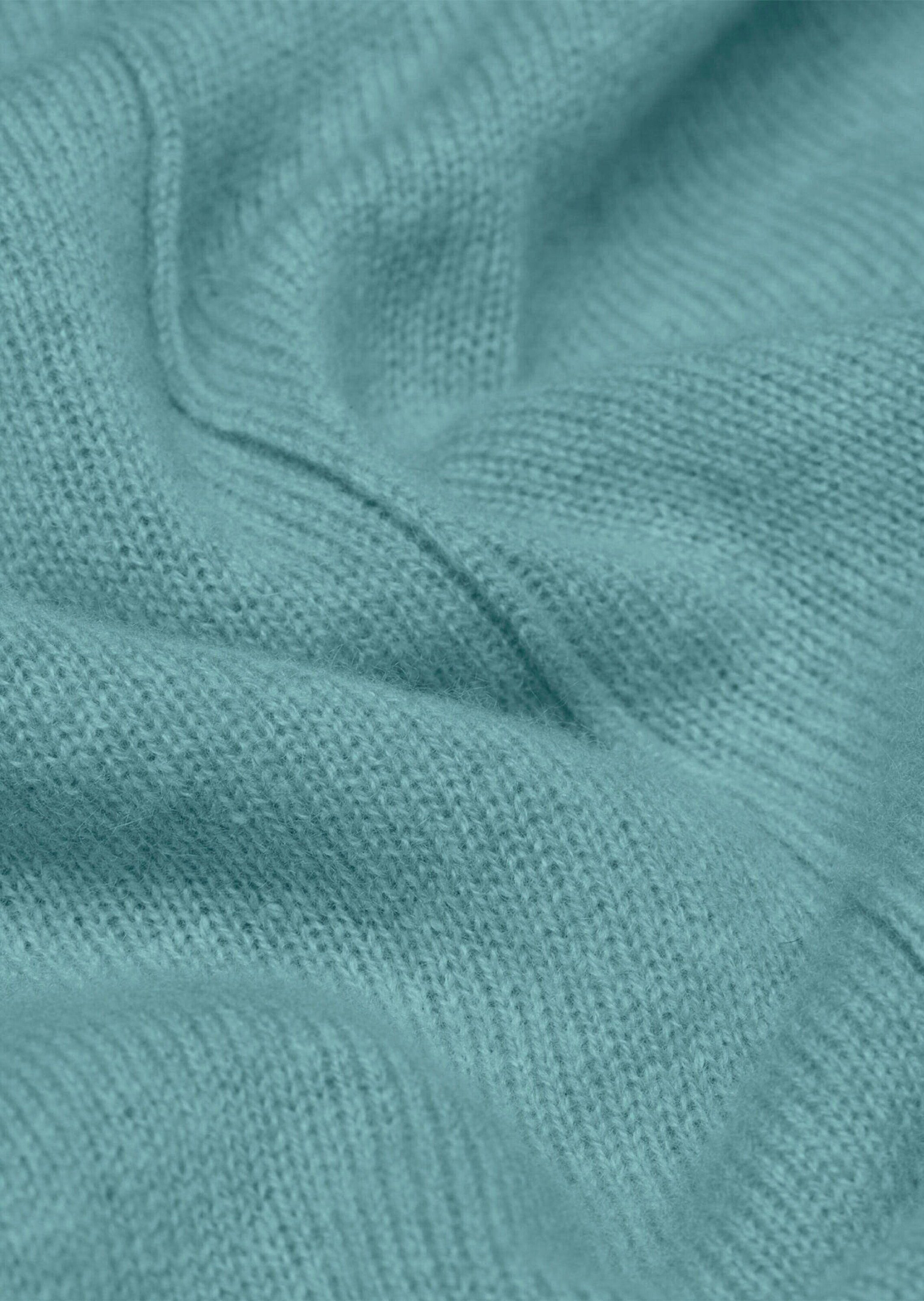 GOLDNER Strickpullover Basicpullover mit V-Ausschnitt Strickpullover mit Teilungsnaht, Rippstrick-Details und Langarm