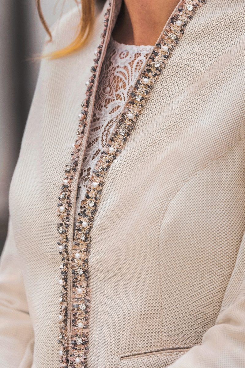 MarJo Trachtenjacke Trachtenblazer Damen - SARA - champagner günstig online kaufen
