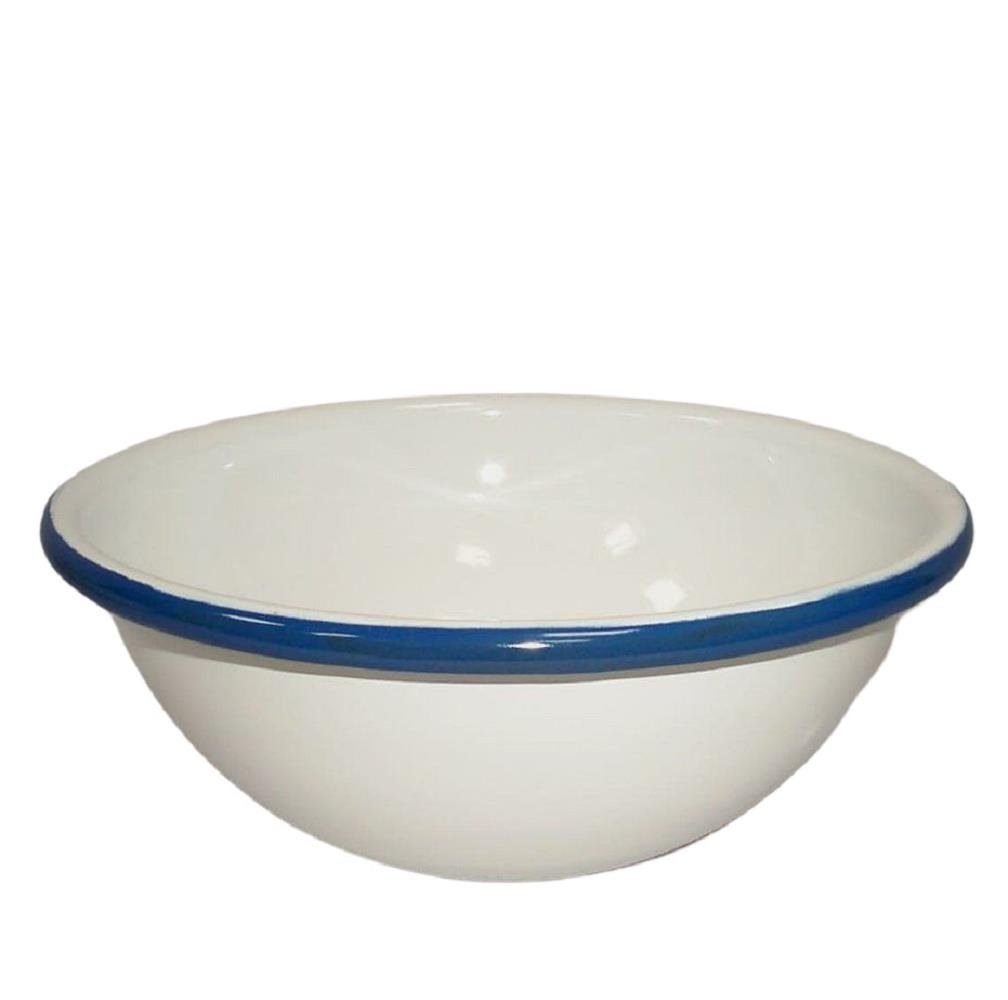 Linoows Schüssel Emaille Schüssel, Salatschale, Große Beilagen Schale