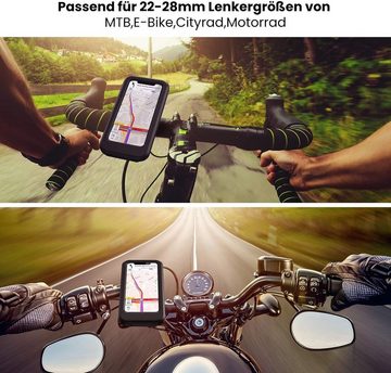 GelldG Fahrrad Handyhalterung, wasserdichte Smartphone Halter Handy-Halterung