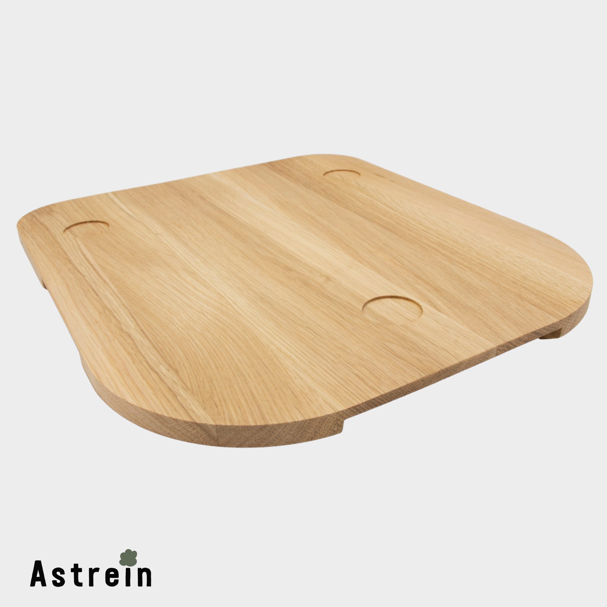 Astrein Küchenmaschinen Zubehör-Set Gleitbrett Eiche, Für TM5 & 6