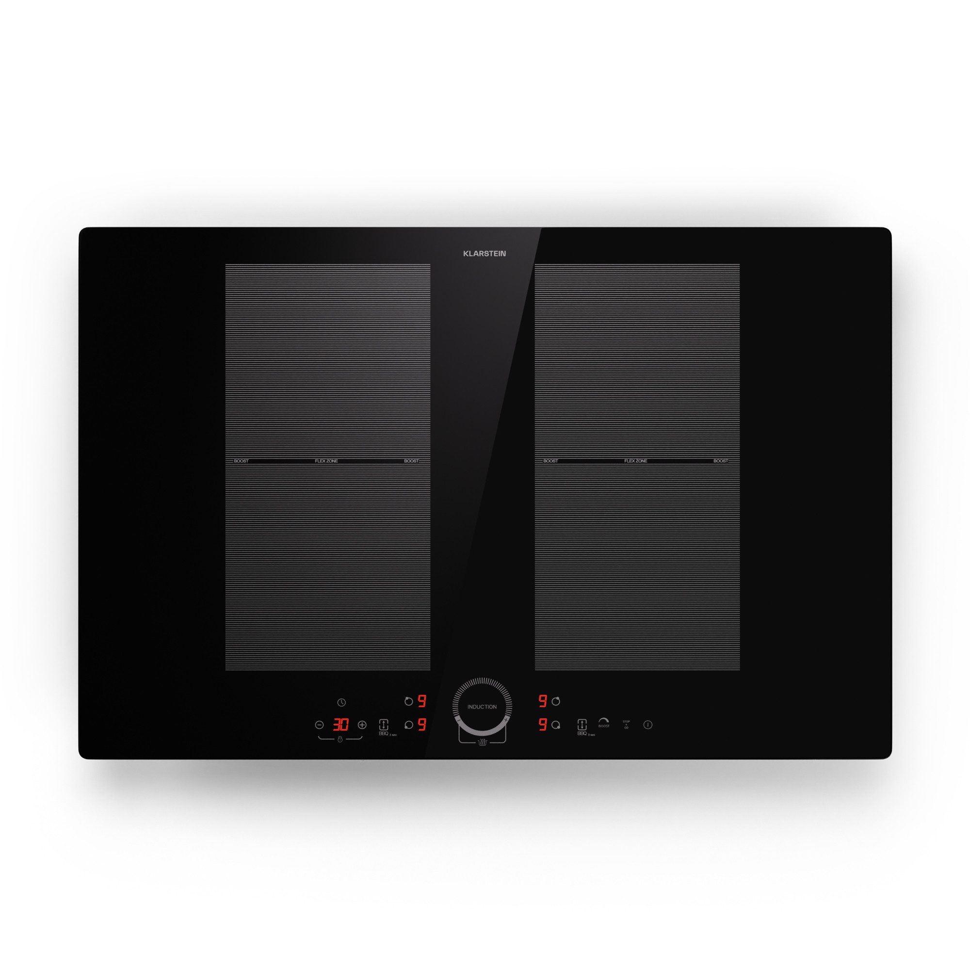 Klarstein Induktions-Kochfeld Delicatessa 77 Flex, Kochfelder Induktion Hob Flex 4 Zonen 7000 W