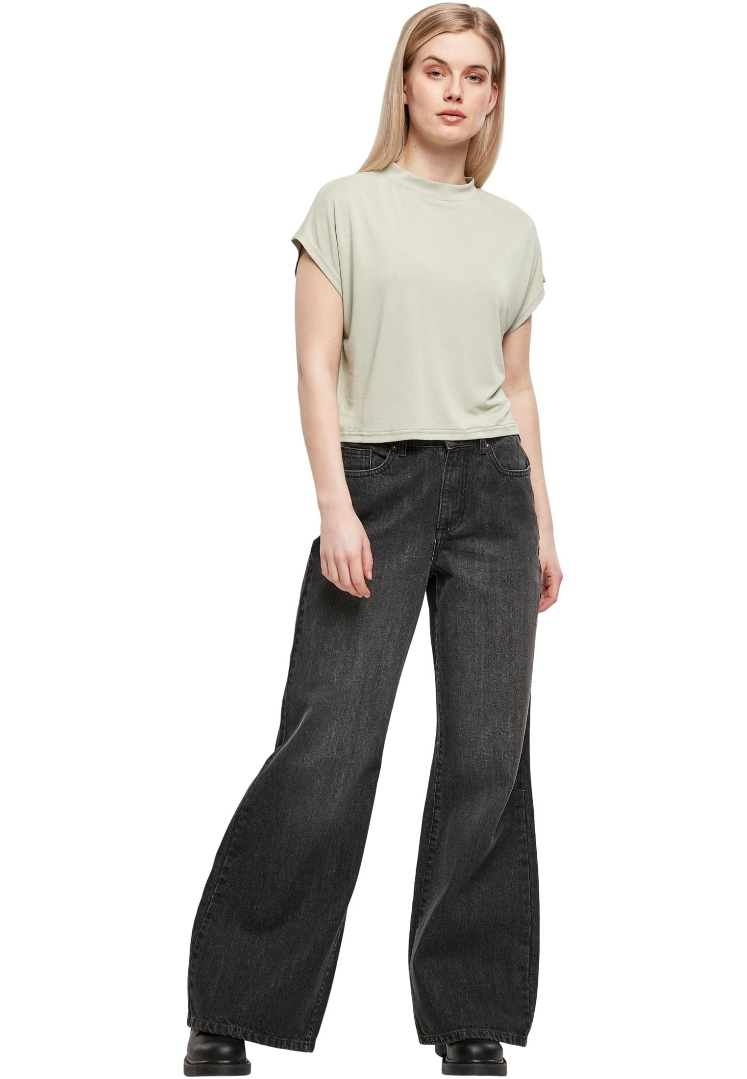 URBAN CLASSICS T-Shirt Damen softsalvia Modal Short Ladies (1-tlg) Tee