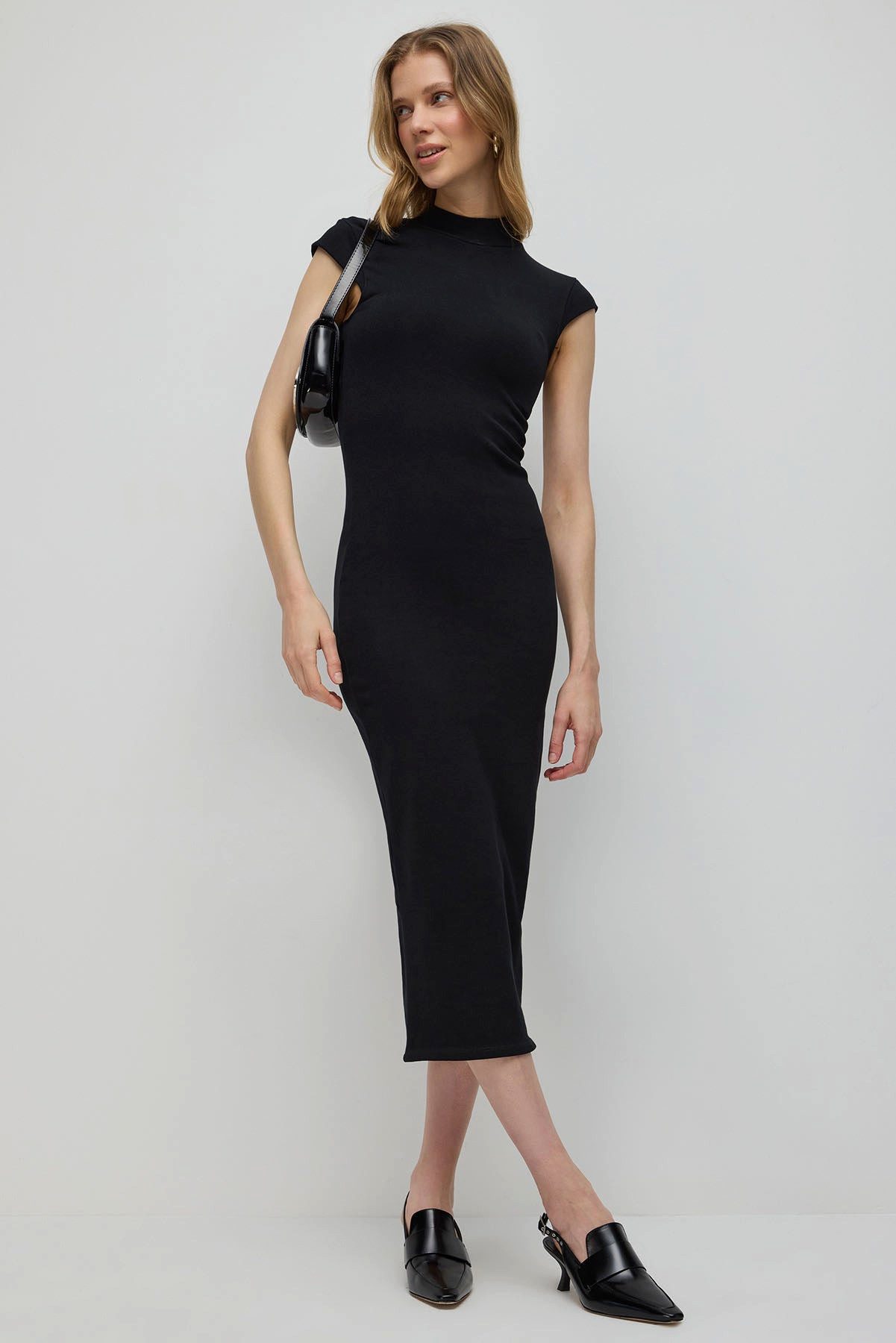 No Matter What Minikleid Geripptes, figurbetontes Midikleid