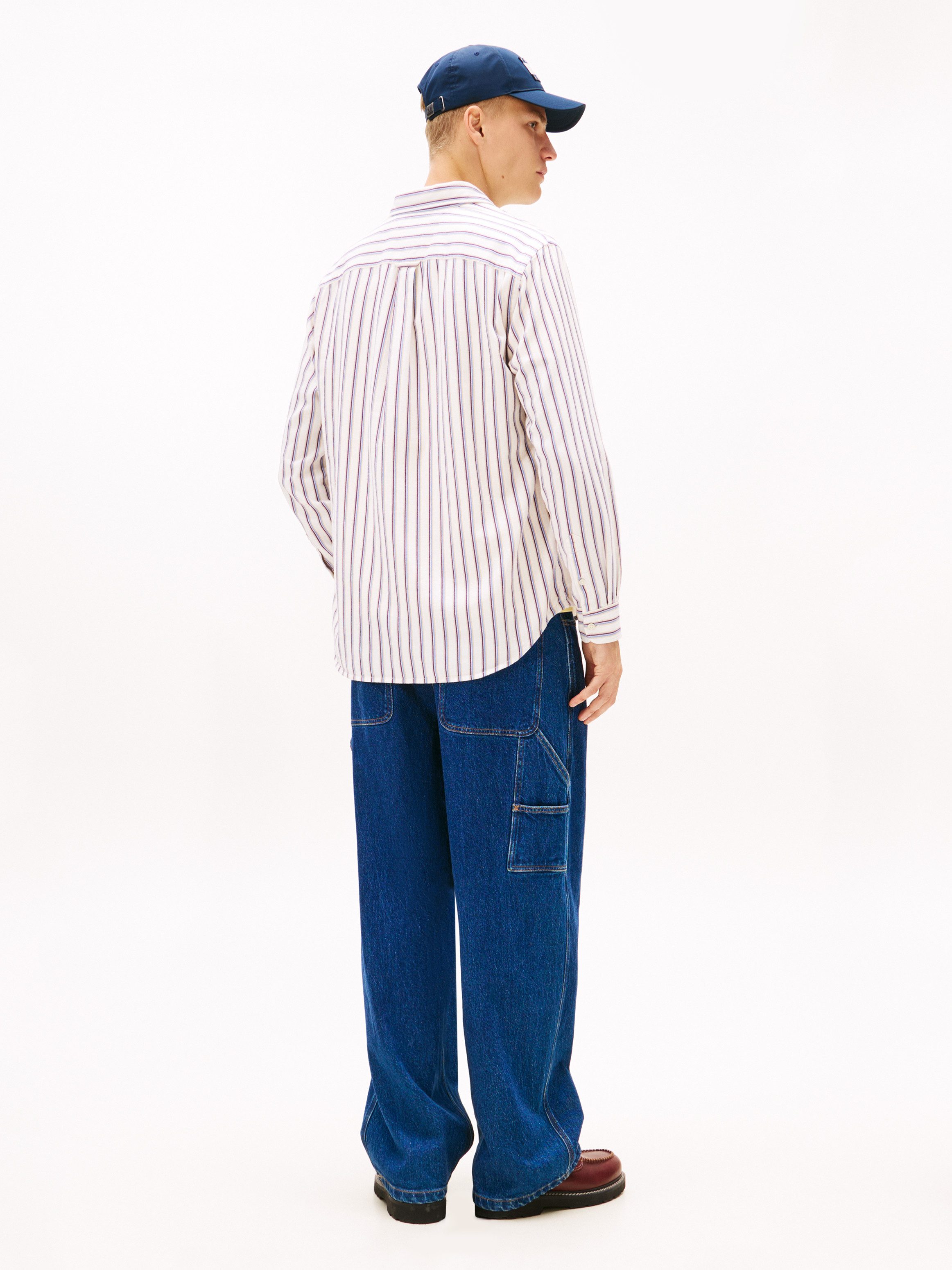 Tommy Jeans Langarmhemd TJM STRIPE TWILL gestreift, relaxed fit – Bild 5 von 5