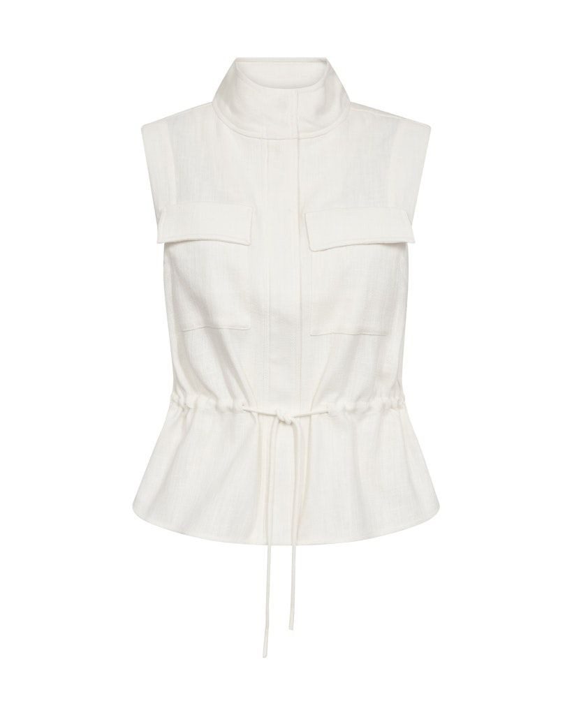 Mos Mosh Kurzarmbluse MMLelo Ramie Vest günstig online kaufen