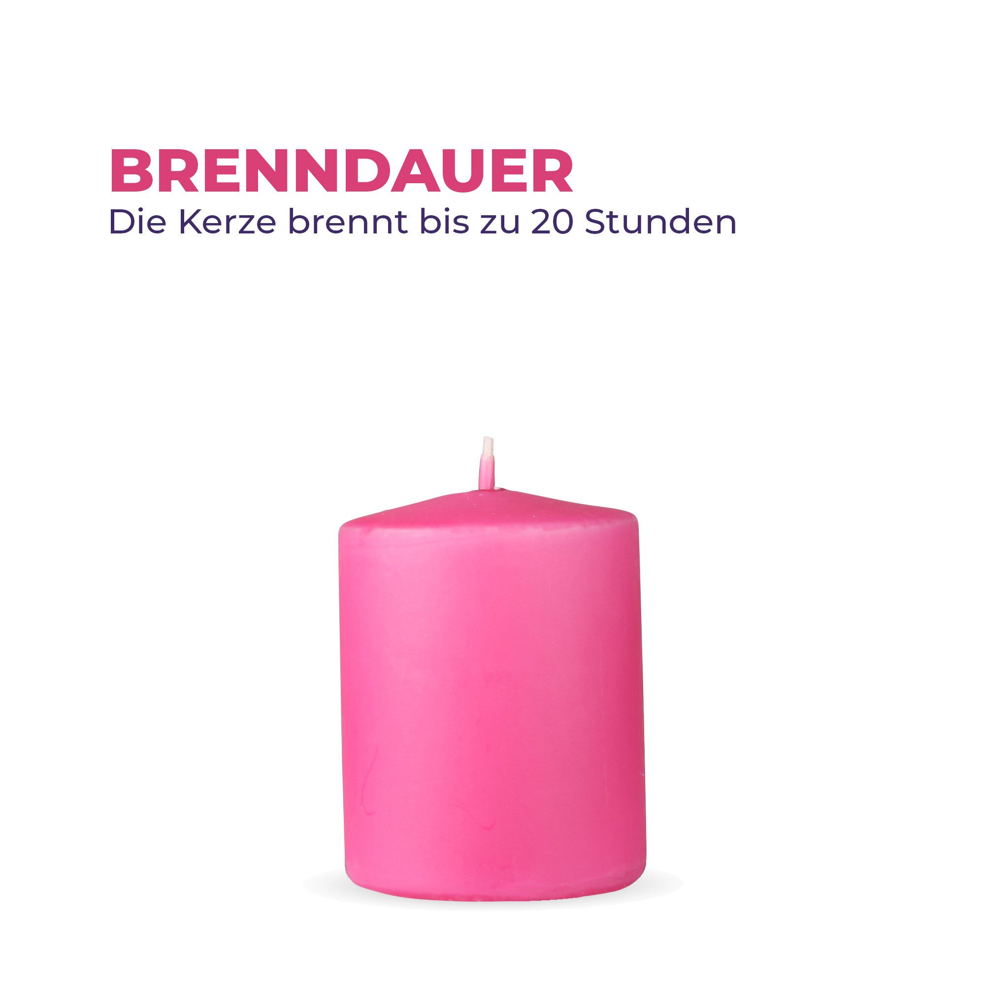 HS Candle Stumpenkerze Säulenkerze Ø7cm, Wachskerzen günstig online kaufen