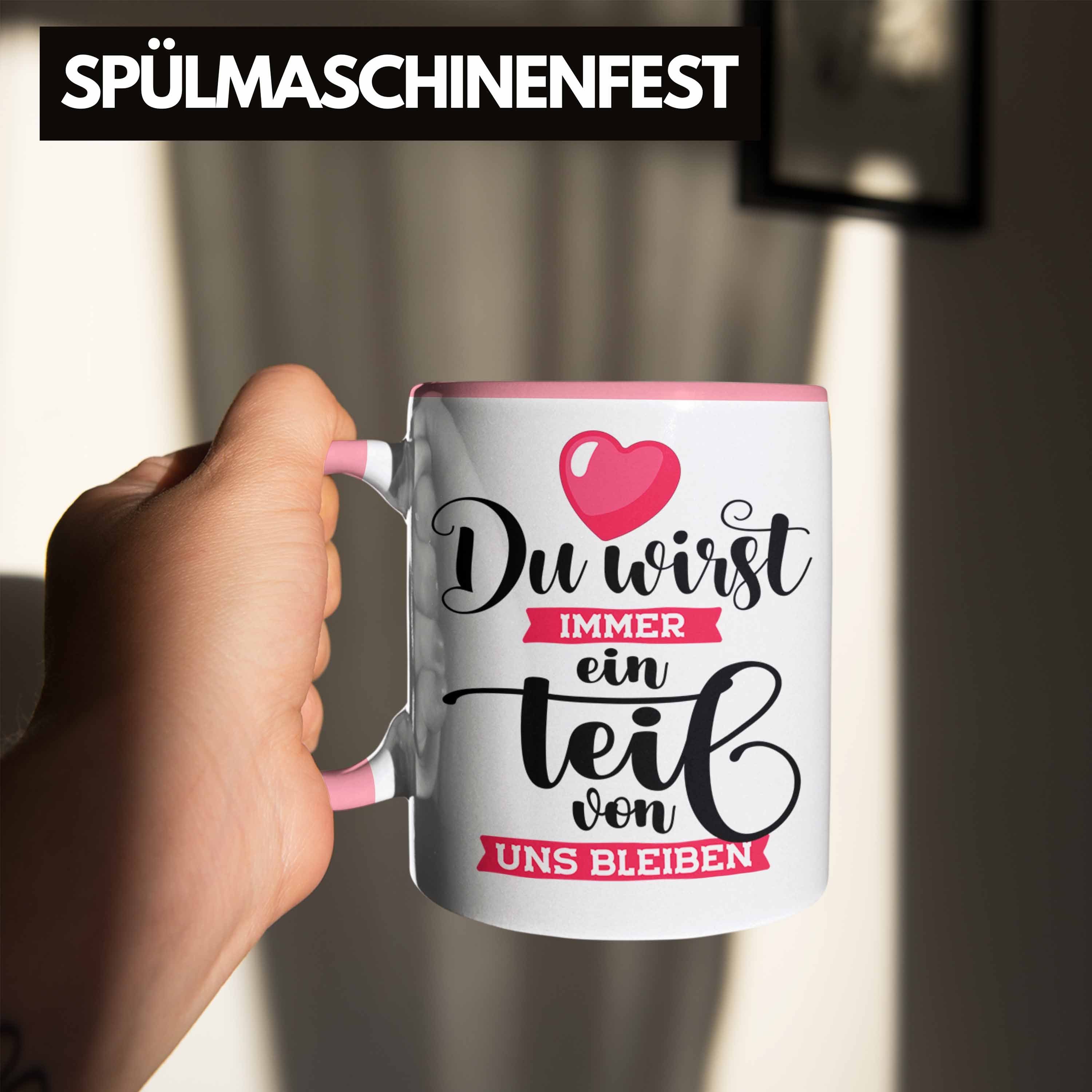 Abschiedsgeschenk Wirst Jobwechsel Kollege Kollegin Ein Rosa Trendation Du Tasse Tasse Immer