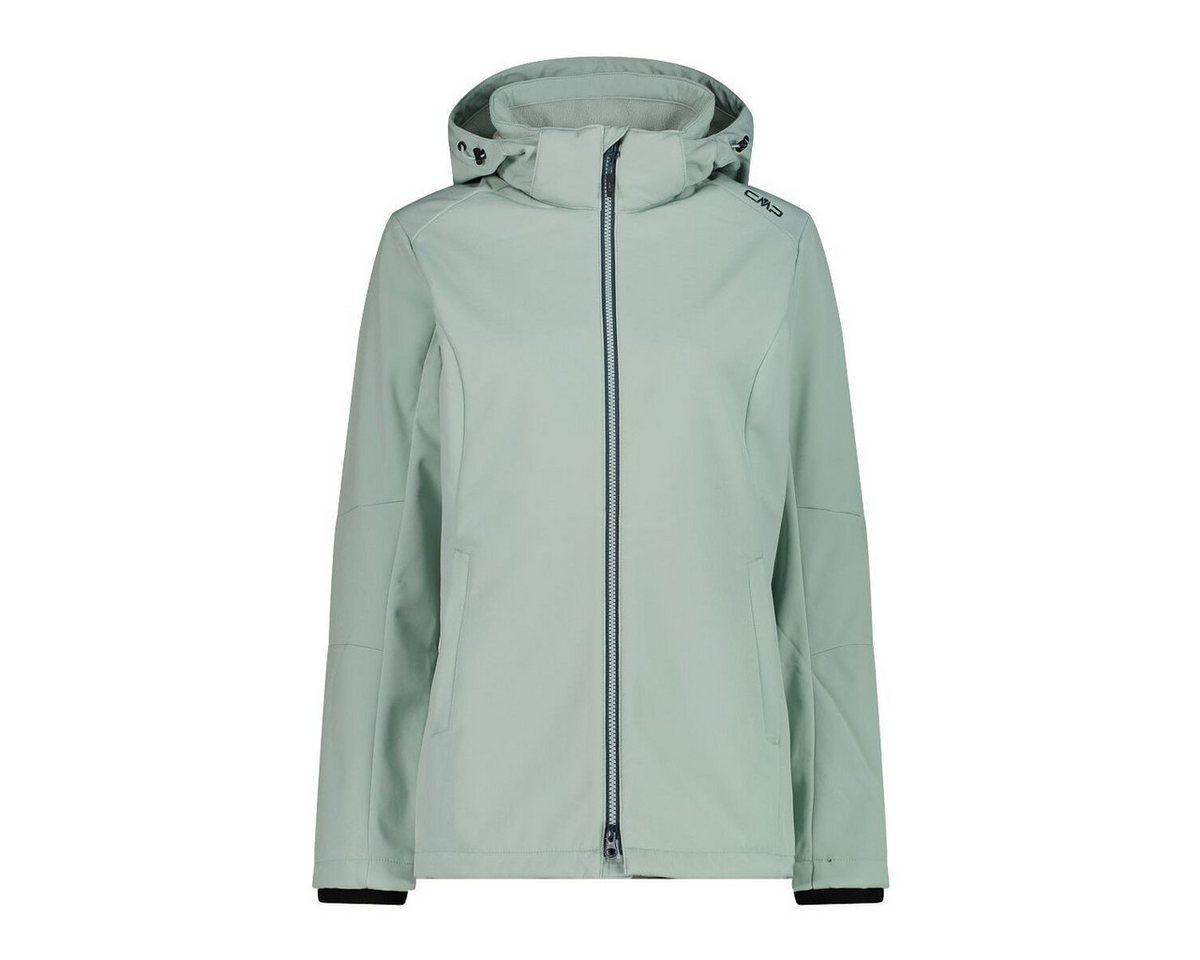 CMP Softshelljacke Woman Jacket DET. Hood Funktionelle Damenjacke mit abnehmbarer Kapuze, wasserdicht und