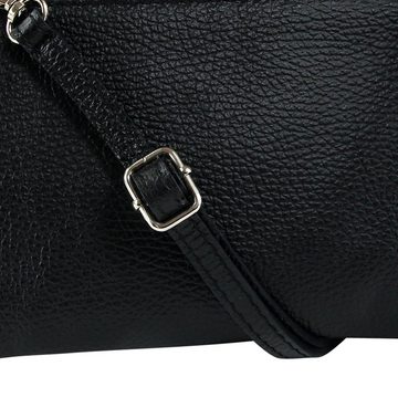 Toscanto Umhängetasche Toscanto Tasche schwarz Umhängetasche, (Umhängetasche), Damen,Jugend Umhängetasche Handgelenktasche Leder, schwarz, Größe 23cm