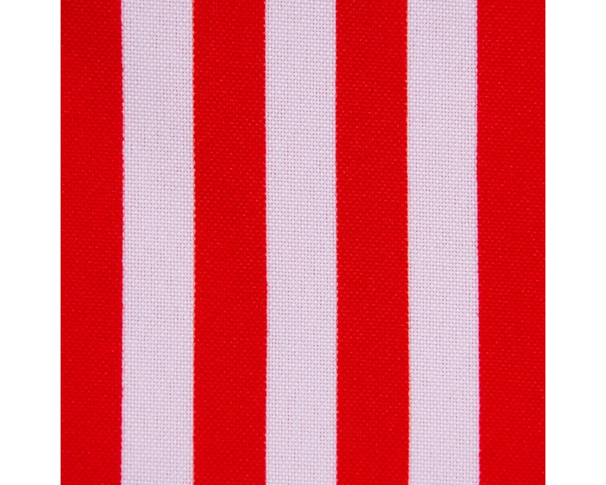 Thumbnail - SCHÖNER LEBEN. Stoff Faschingsstoff Polyester Streifen schmal 1cm rot weiß 1,5m Breite