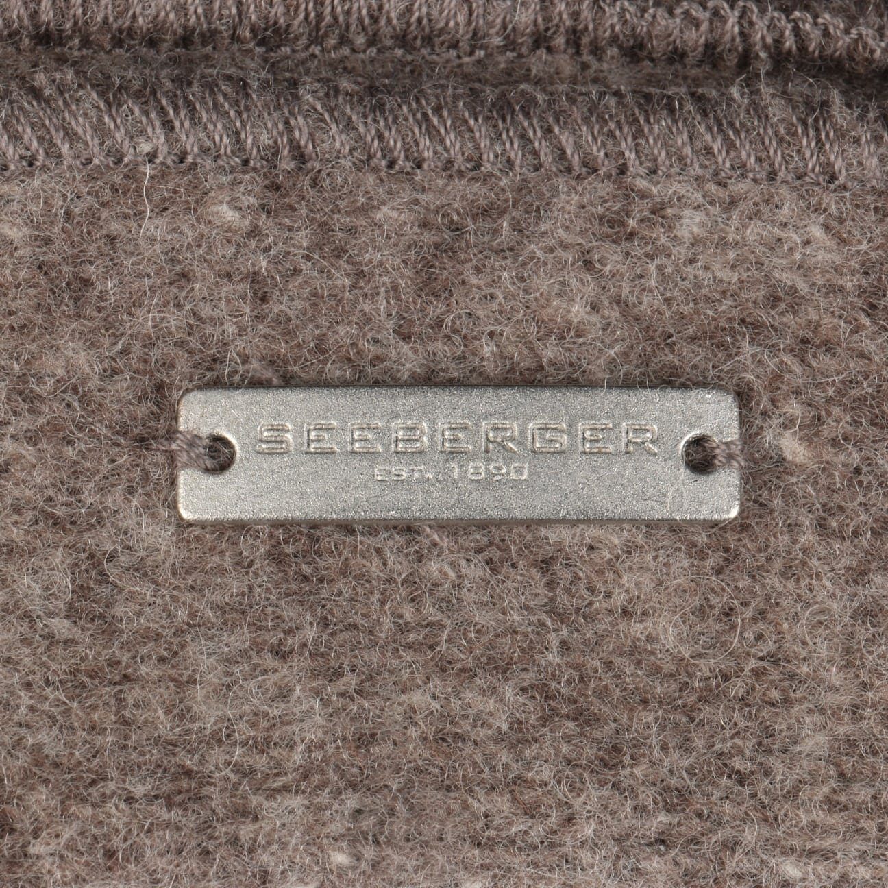 Seeberger Umschlag, Germany Walkmütze Strickmütze beige (1-St) in Made mit