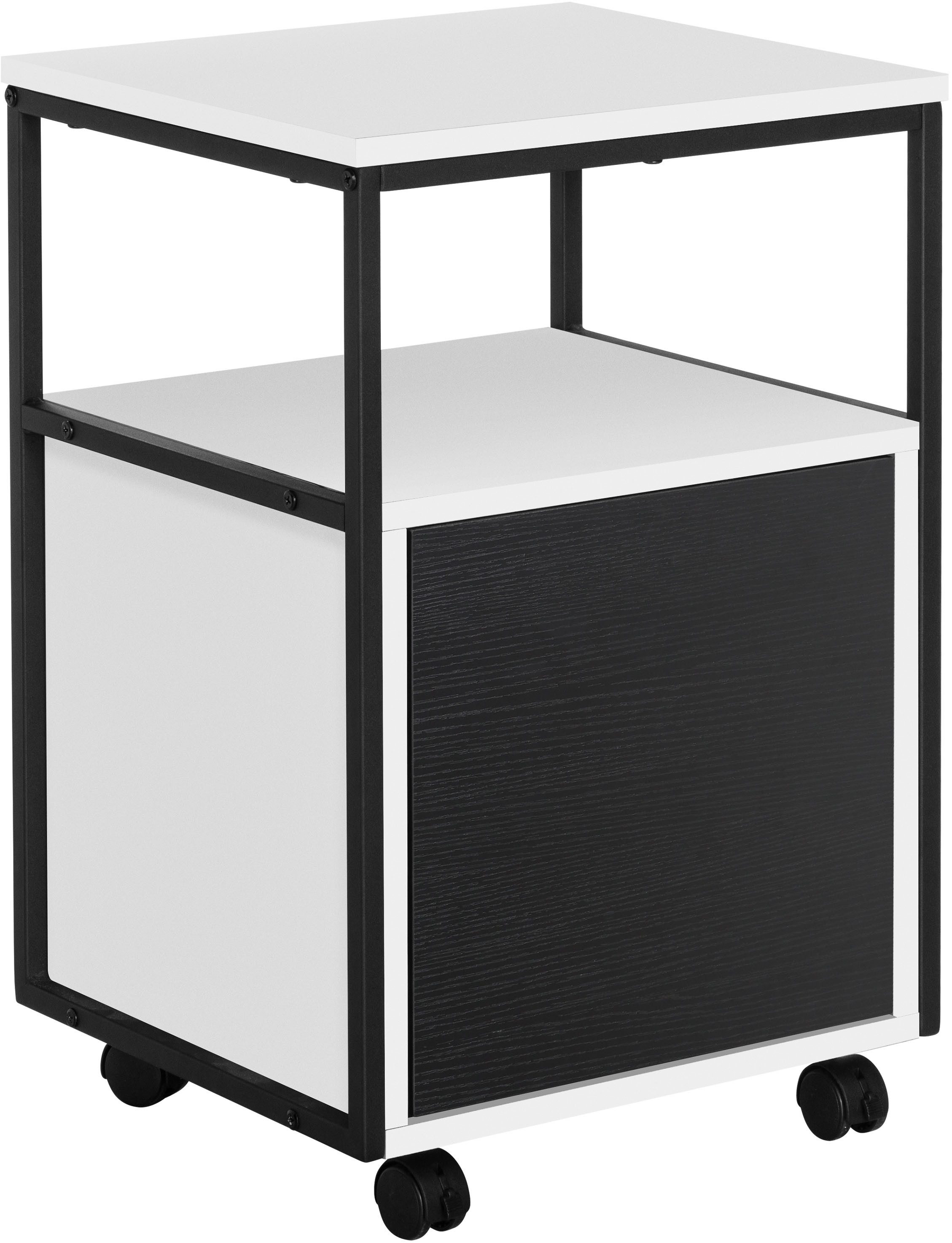 INOSIGN Rollcontainer Korpo, Metallgestell, Push-to-open, feststellbare Rollen, Breite 40 cm