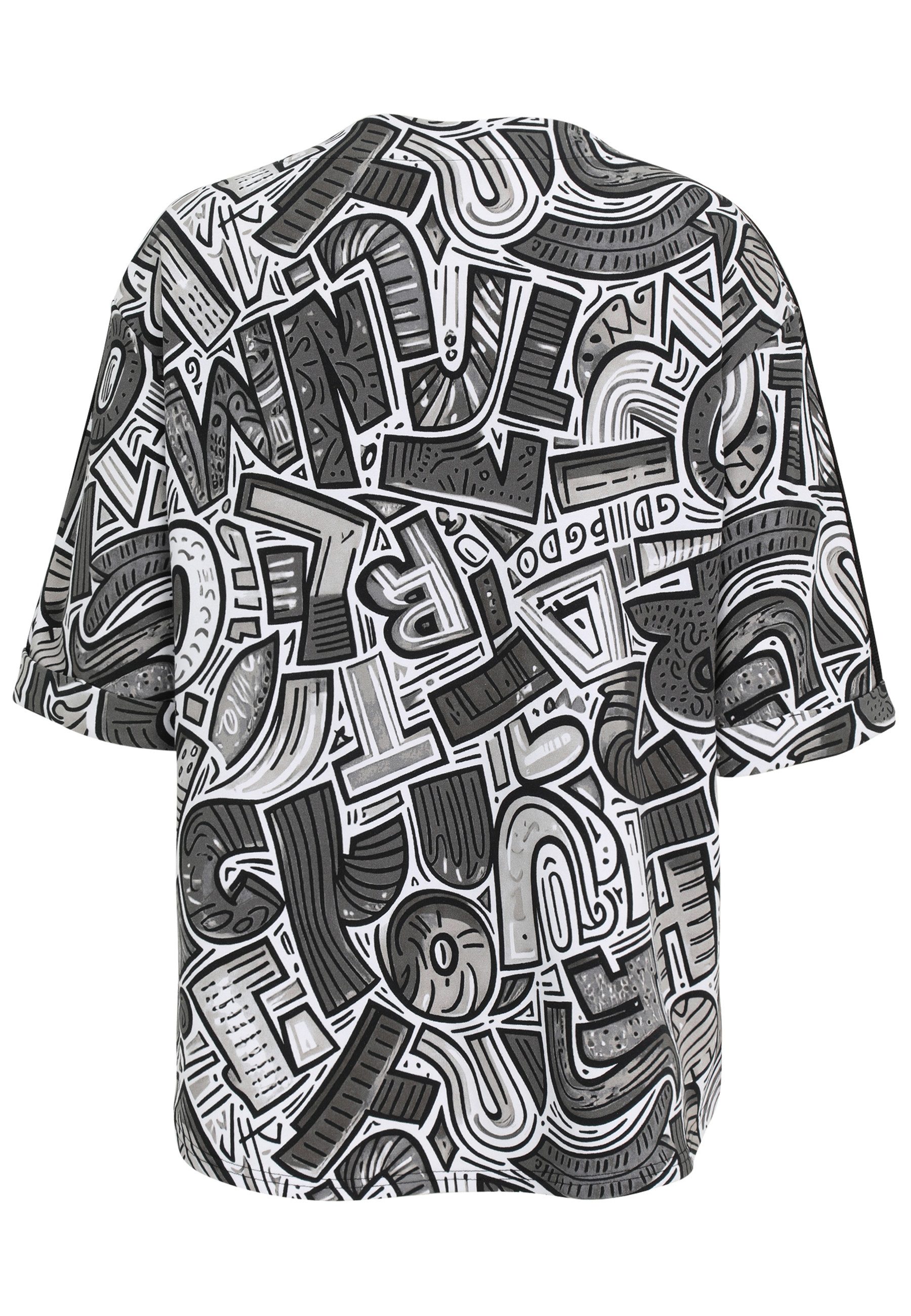 Doris Streich Sweatshirt mit Buchstaben-Print günstig online kaufen