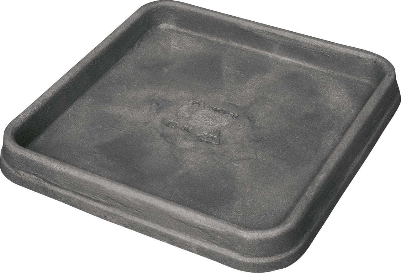 Geli Blumentopfuntersetzer Geli Untersetzer Bianca 36 x 36 cm anthrazit