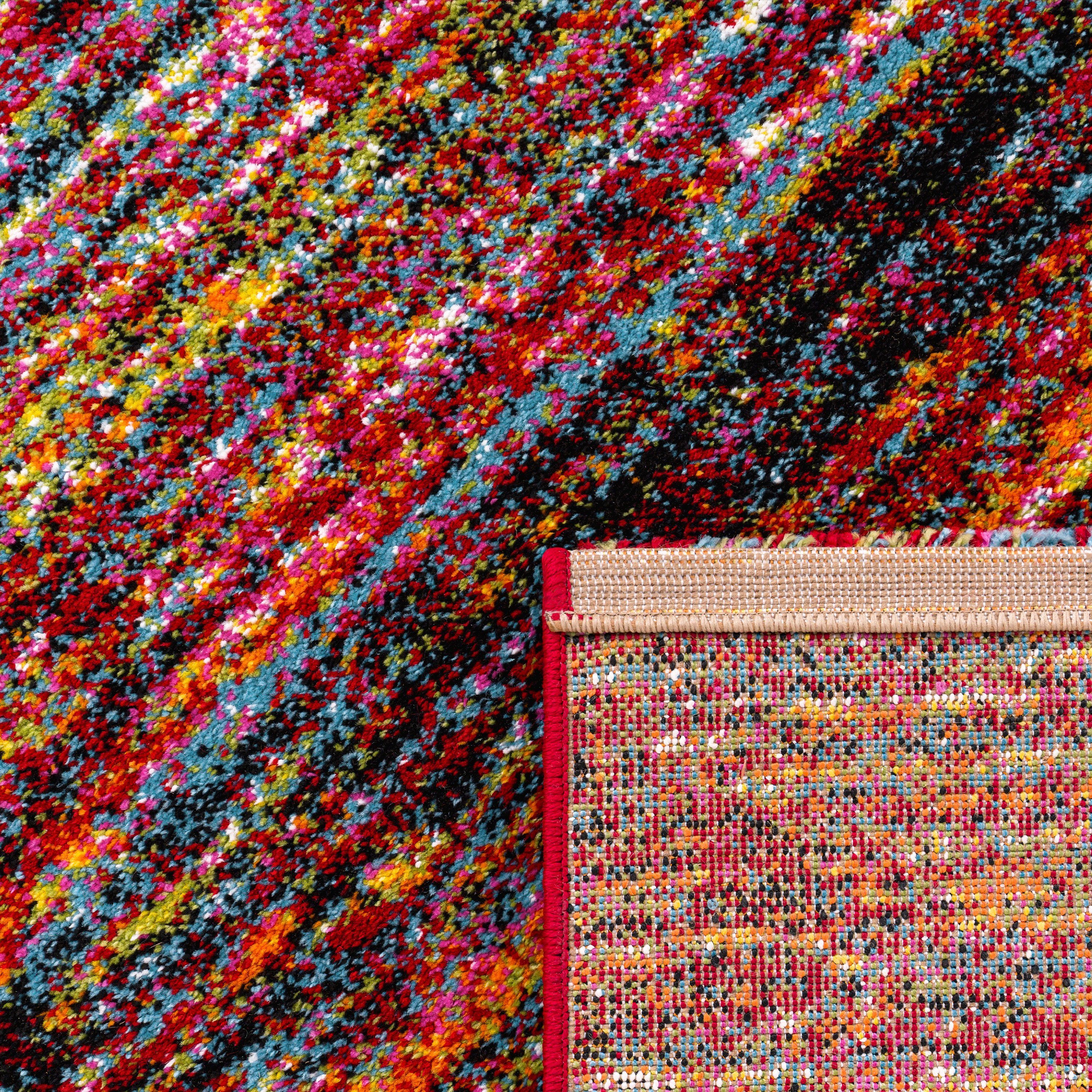 Paco Home Teppich Passion 221, rechteckig, Höhe: 16 mm, Kurzflor, modernes Streifen Design, ideal im Wohnzimmer & Schlafzimmer