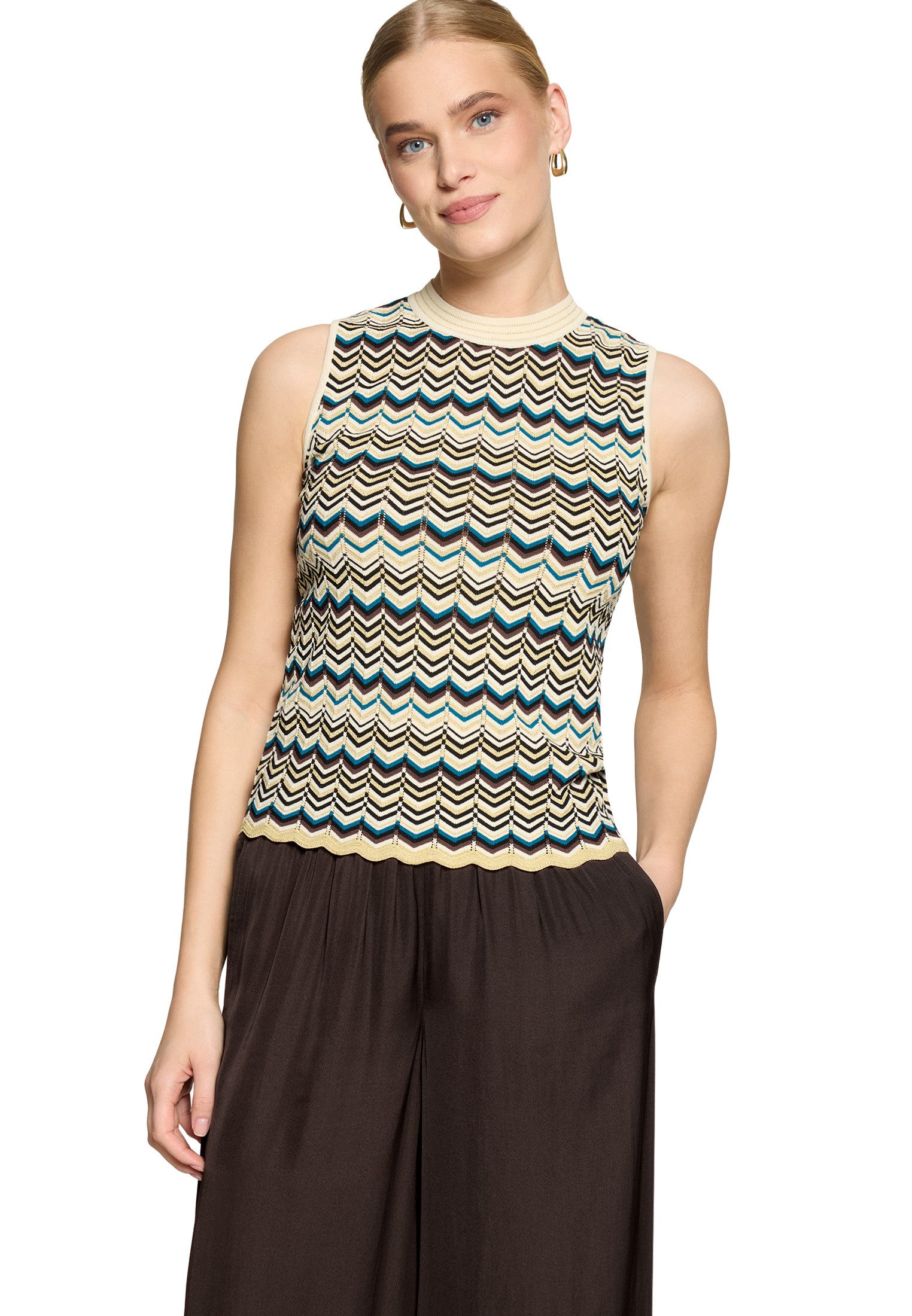 Zero Stricktop Damen mit Muster Struktur